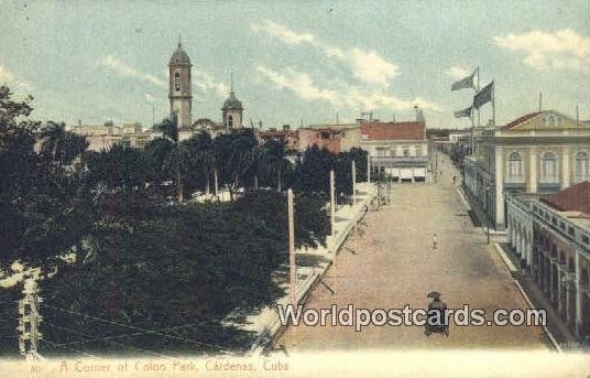 Colon Park Cardenas Cuba, Republica De Cuba Unused 