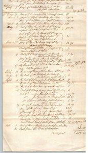 1844  Middletown  Connecticut  Town Treasurer  26 x 8