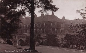 Moat River Eccleshall Castle Staffordshire Real Photo Old Postcard