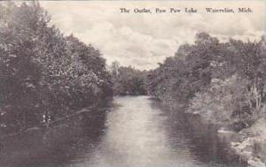 Michigan Watervliet The Outlet Paw Paw Lake Albertype