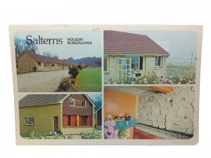 Salterns Holiday Bungalows Seaview Isle Of Wight Vintage Multiview Postcard