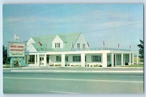 Paris Ontario Canada Postcard The White Horse Restaurant c1950's Unposted