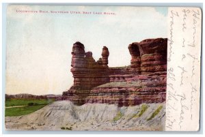 1908 Locomotive Rock Southern Utah Salt Lake Route UT Antique Postcard
