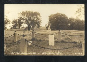 RPPC LEXINGTON MISSOURI ON THE BATTLEFIELD CIVIL WAR REAL PHOTO POSTCARD