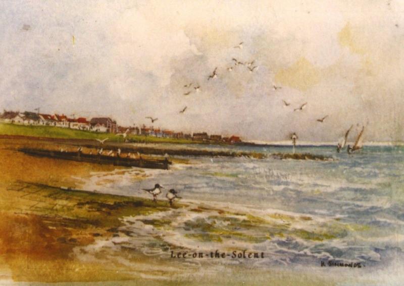 Lee On The Solent Heather Simmonds Artist Signed Postcard D10b