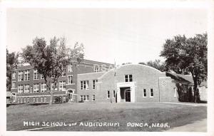 C94/ Ponca Nebraska Ne Real Photo RPPC Postcard 1948 High School Auditorium