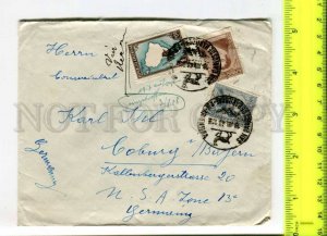 425013 ARGENTINA to GERMANY USA Zone 1948 year real posted air mail COVER