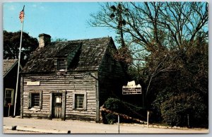Vtg St Augustine Florida Fl Oldest Wooden School House View Postcard