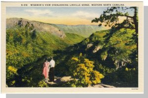 Western North Carolina/NC Postcard, Linville Gorge/Wiseman's View, Near ...