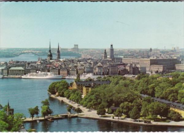 Sweden Stockholm Utsikt mot Gamla Stan 1973