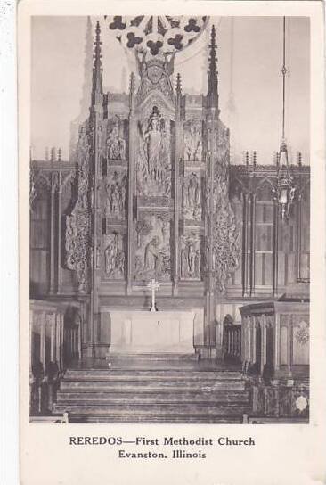 Illinois Evanston Reredos First Methodist Church