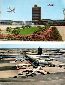2~Postcards Idlewild~Queens NY New York INTERNATIONAL AIRPORT Airplanes~Aviation