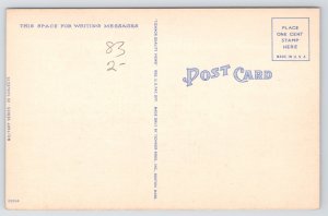 Military~Presenting Colors~Soldiers Lined Up w/Flags~Barracks In Back~Linen PC