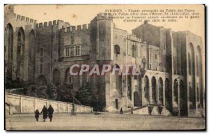 Postcard Old Facade Avignon Popes Palace Main Palace Gate