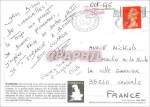 Old Postcard Padstow fishing boat