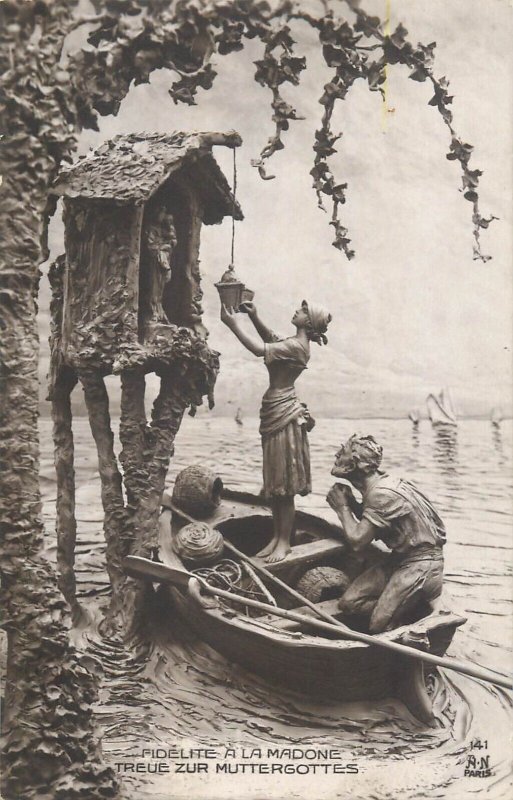Sculpture Mastroianni fine art postcard - Fidelity 1912