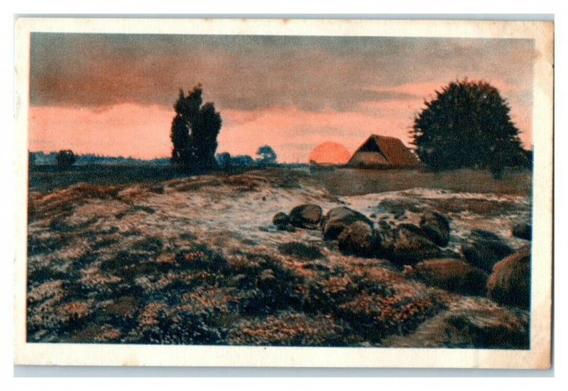 Luneburger Heide, Beautiful German Landscapes, Echte Wagner Trade Card *VT31W