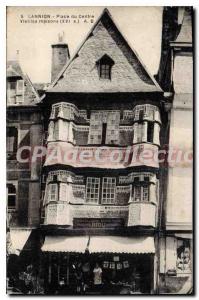 Old Postcard Lannion center square