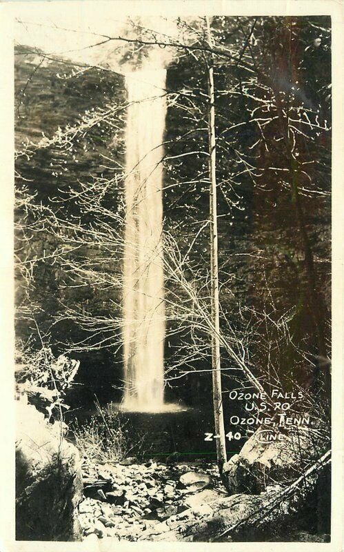 Cline Ozone Falls US 70 Tennessee RPPC Photo Postcard 12960