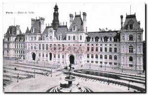 Old Postcard Paris City Hall