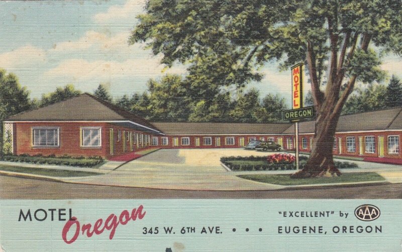 Oregon Eugene Motel Oregon Curteich sk404