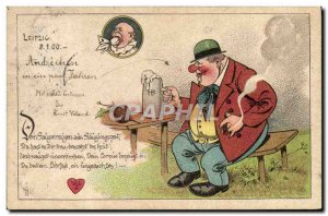 Old Postcard Fancy Cigar Tobacco Leipzig 1900