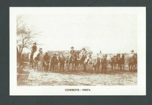 1890's Real Photo Post Card Cowboys