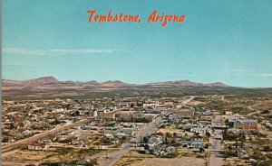Vintage Postcard The Town Too Tough To Die From Ed Schieffelin Tombstone Arizona
