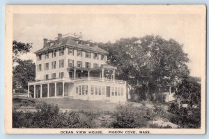 Pigeon Cove Massachusetts Postcard Ocean View House Building Exterior View 1940