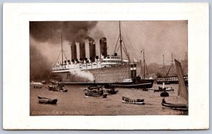 K50/ Ship Postcard c10 R.M.S. Mauretania Ocean Liner Great Britian 259