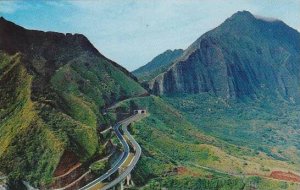 Hawaii Oahu Entrance To Pali Tunnel On the Windward Side Of Oahu