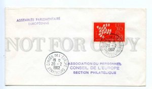 418394 FRANCE 1962 year Council of Europe COVER