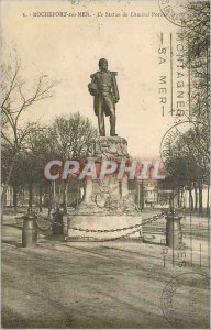 Old Postcard Rochefort sur Mer Statue of Admiral Pottier