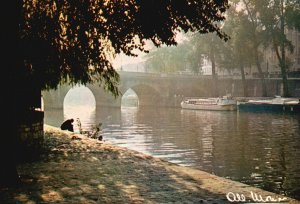 Postcard Pont Neuf Sur La Seine Melancolie Oldest Standing Bridge Paris France