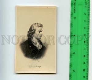 484941 SCHILLER German POET philosopher Vintage CABINET CDV 