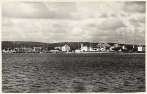 bonaire, N.A., Panorama from the Sea (1950s) Foto Heit RPPC Postcard
