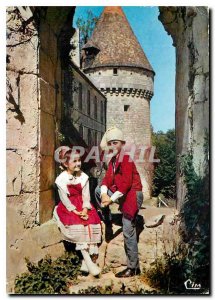 Postcard Modern Folklore Region Poitou Petite Marche Group Eteurbeuil the Cha...