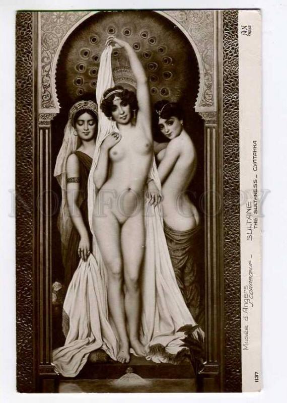 264134 NUDE Odalisque BELLE Sultaness HAREM by CORABCEUF old