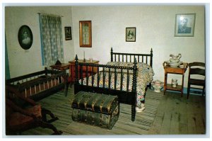 c1960s Bedroom Scene Of The Kit Carson Home Taos New Mexico NM Unposted Postcard