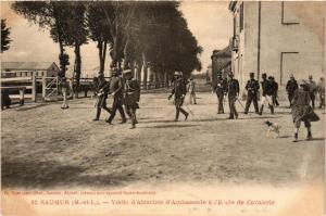 CPA SAUMUR Visite d'Attaches d'Ambassade a l'Ecole de Cavalerie (606457)