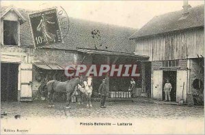 Postcard Old Dairy Plessis Belleville