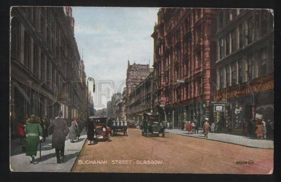 102230 UK Buchanan street Glasgow Vintage Valentine's PC