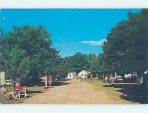 Damaged back Pre-1980 SUNSET BAY MOTEL Laconia & Weirs Beach NH G7754