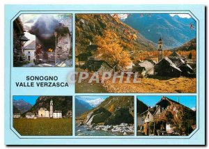 Postcard Modern Sonogno Valle Verzasca