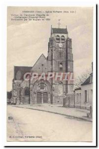 Verberie Old Postcard Leglise St Pierre (historic building) Vestiges of the a...