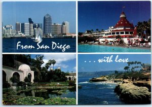 Postcard - From San Diego, . . . with Love - San Diego, California