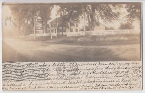 1907 EXETER New Hampshire NH Real Photo RPPC Postcard Home Rockingham County