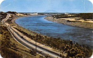 Scenic Highway along Cape Cod Canal, showing Sigamore Bridge - Cape Cod, Mass...