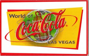 The World of Coca-Cola Las Vegas Nevada Postcard 1999 Advertising Unposted CB9