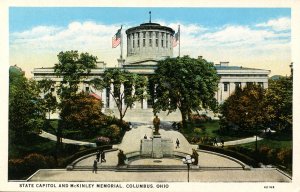 OH - Columbus. State Capitol & McKinley Memorial